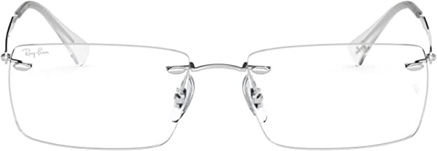 Ray-Ban Men's Rx8755 Titanium Rectangular Eyeglass Frame