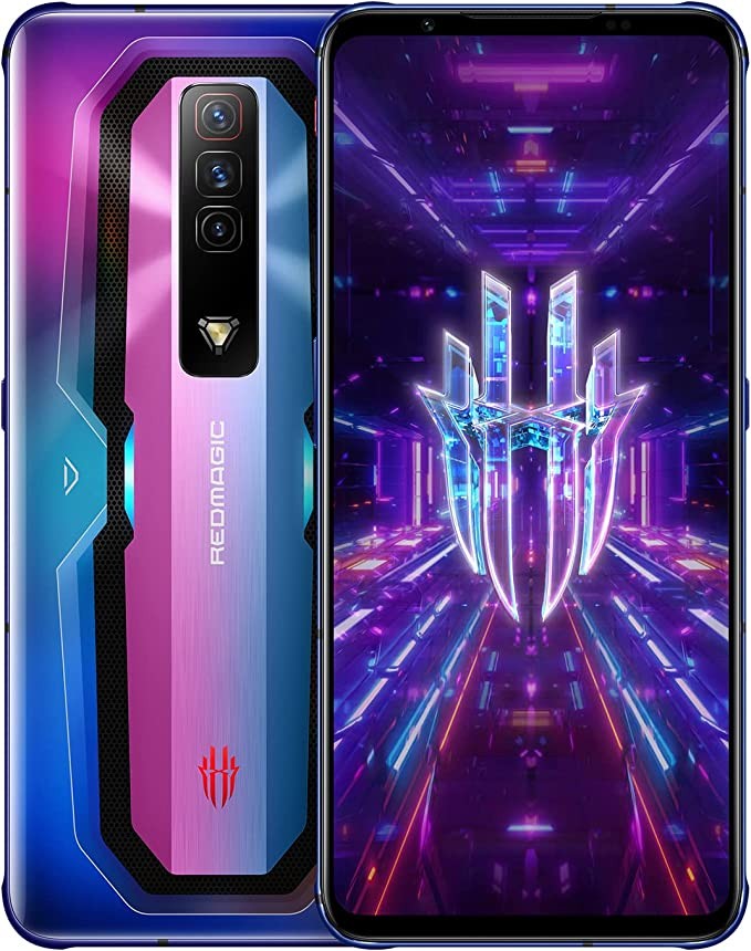 REDMAGIC 7 165Hz Gaming Phone with 6.8" Screen and 64MP Camera, 5G Android Smartphone with Snapdragon 8 Gen and 16GB+256GB, 4500mAh Battery and US Version Factory Unlocked Phone Red and Blue