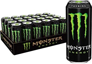 Monster Energy Drink, Green, Original, 16 Ounce (Pack of 24)