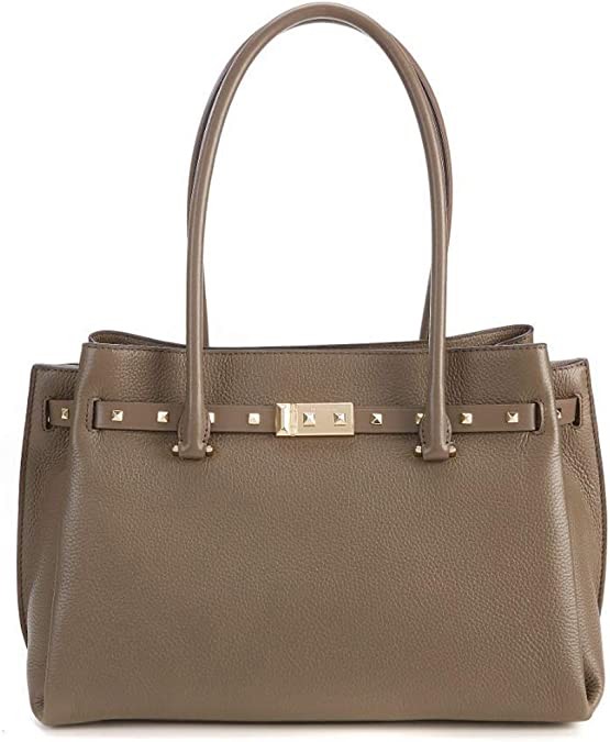 Michael Kors Addison Large Pebbled Leather Tote - Mushroom