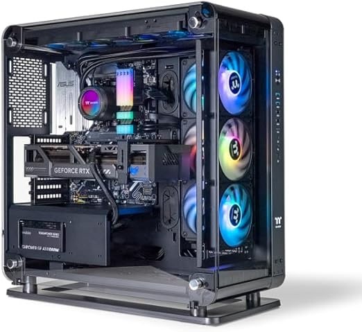 Thermaltake Gaming System Core Xtreme V2 - AMD 9800X 3D/ RTX 5080/ X870 WiFi / 64GB RGB D5/ Customizable LCD RGB AIO/Core P6 Black, CA-4C2-00D1WA-02